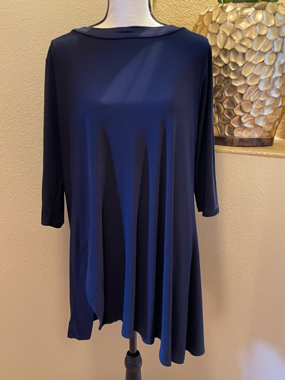 Sympli Navy Asymmetrical Tunic